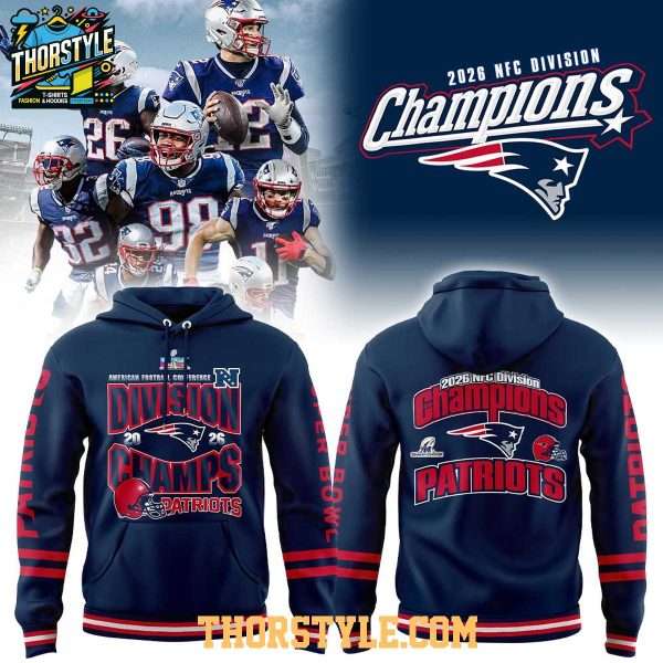New England Patriots 2026 NFC Division Champions Hoodie T-Shirt