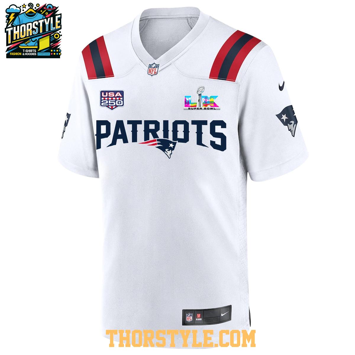 New England Patriots X USA 250 Years Celebration 2026 Football Jersey New England Patriots X USA 250 Years Celebration 2026 Football Jersey