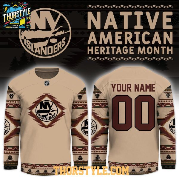 New York Islanders Native American Night 2026 Personalized Hockey Jersey