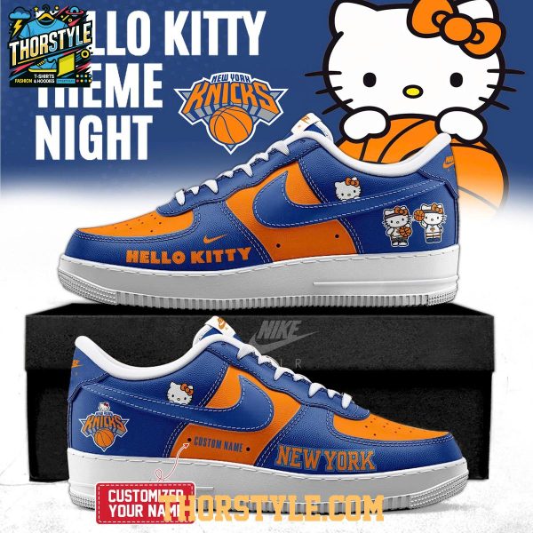 New York Knicks Hello Kitty Night 2026 Sanrio Personalized Air Force 1 Shoes