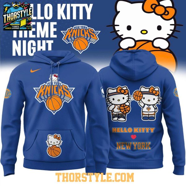 New York Knicks x Hello Kitty Night 2026 NBA Game Hoodie Shirts