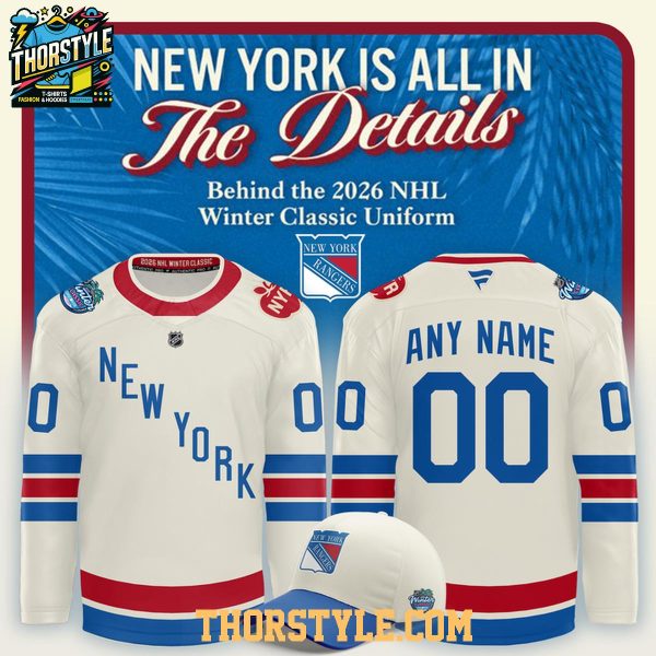 New York Rangers All In NHL Winter Classic 2026 Personalized Hockey Jersey