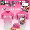 Oklahoma City Thunder Hello Kitty Basketball Night 2026 All Pink Hoodie T Shirt