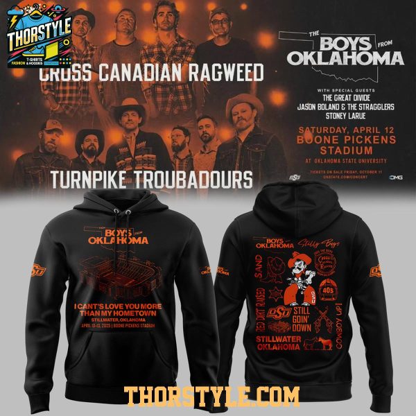 Oklahoma State Cowboys Cross Canadian Ragweed 2026 Show Hoodie T-Shirt