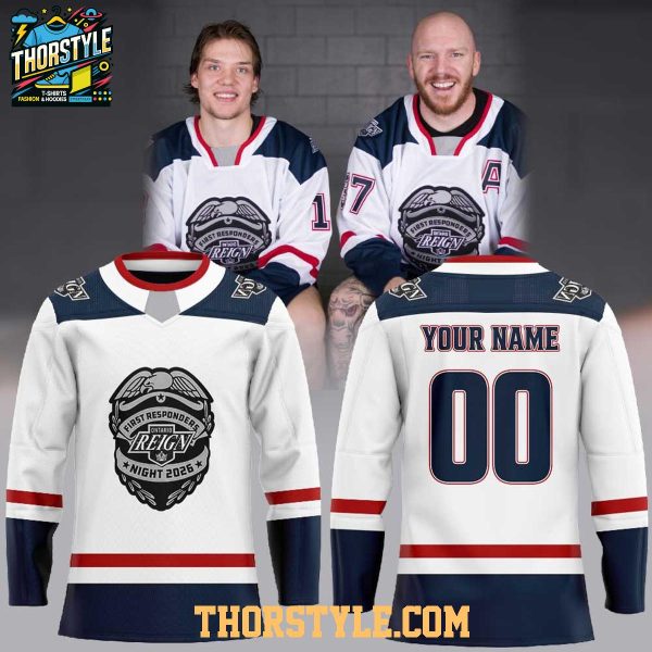 Ontario Reign First Responders Night 2026 Personalized Hockey Jersey