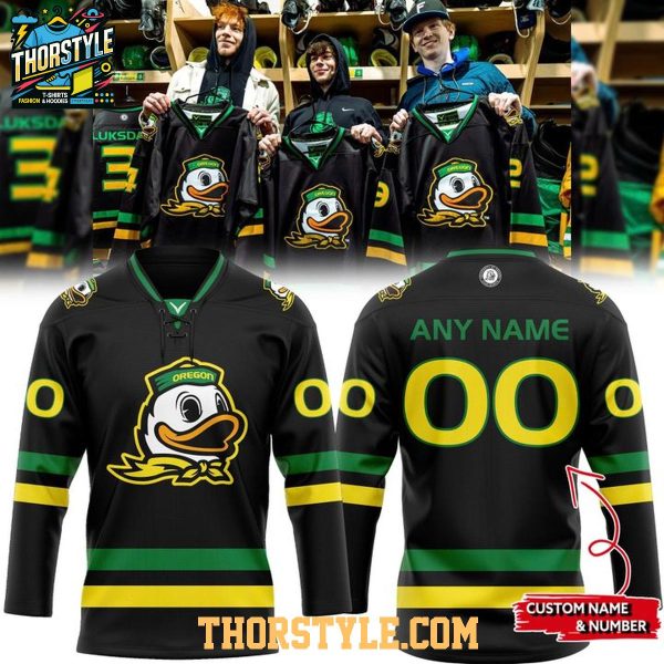 Oregon Ducks 2026 PFP Bend Outdoor Classic Personalized Hockey Jersey