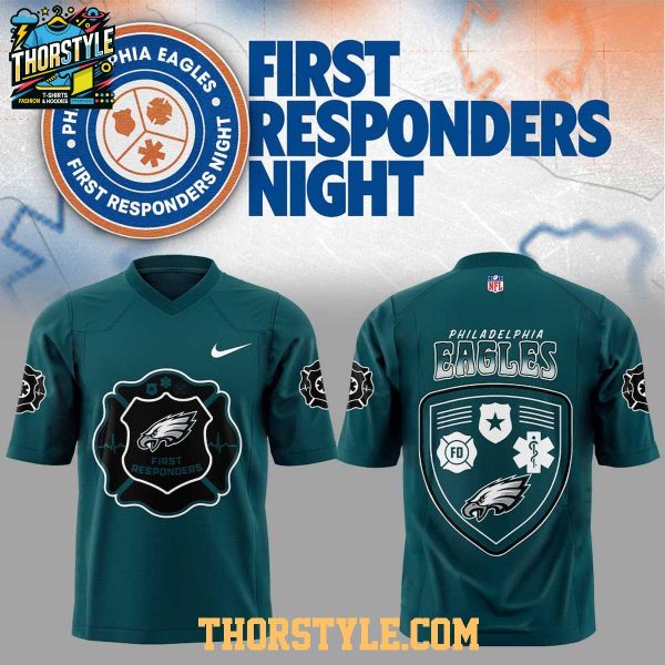 Philadelphia Eagles First Responders Night 2026 Personalized Football Jersey