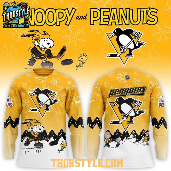 Pittsburgh Penguins Peanuts Night 2026 NHL Game Hockey Jersey