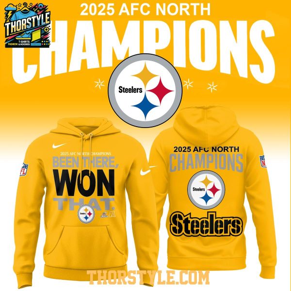 Pittsburgh Steelers 2025 AFC North Division Champions Hoodie