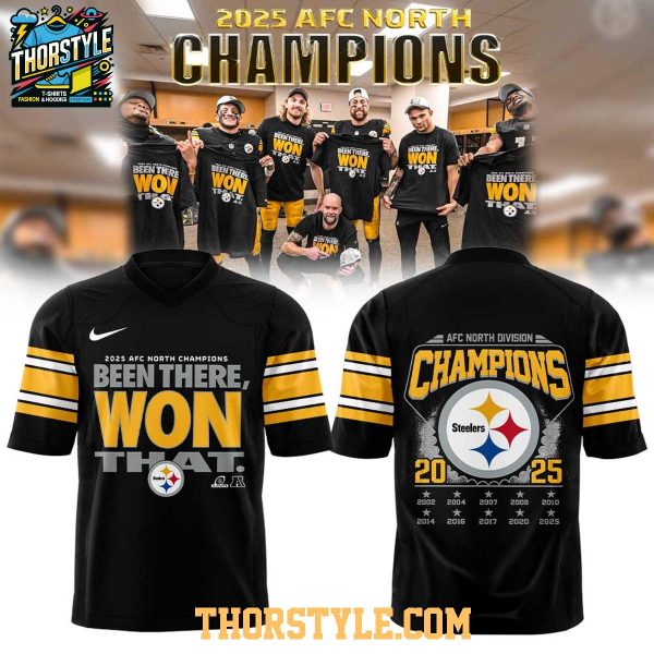 Pittsburgh Steelers Been There AFC North Champions 2025 Football Jersey