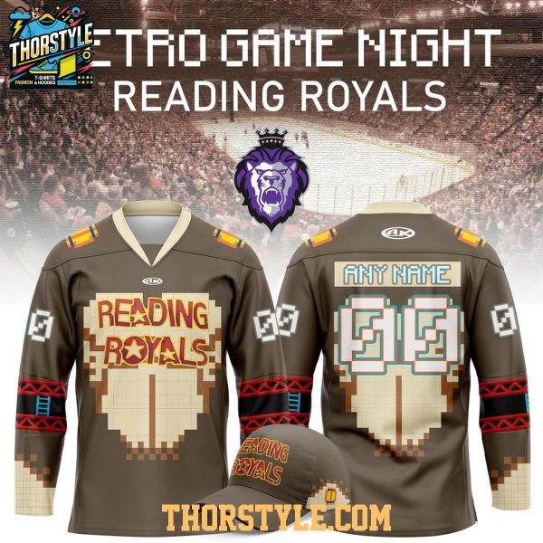Reading Royals x Retro Game Night 2026 Personalized Hockey Jersey