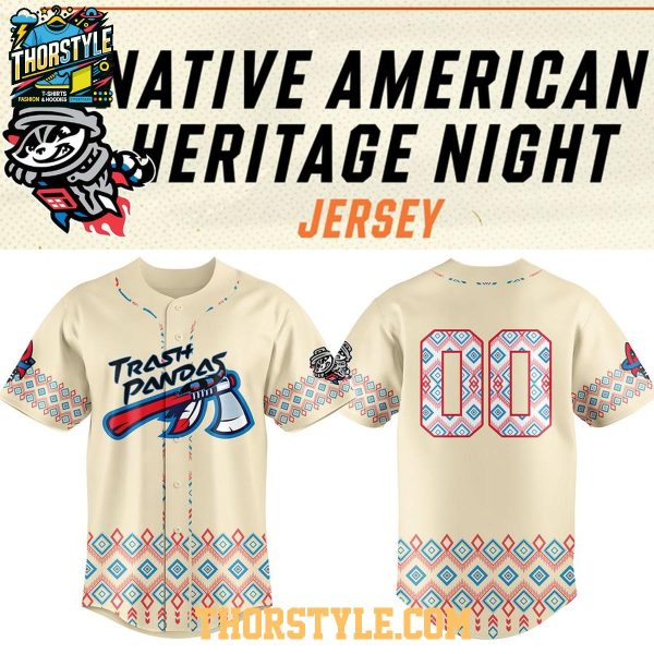 Rocket City Trash Pandas Native American Heritage Night 2026 Baseball Jersey
