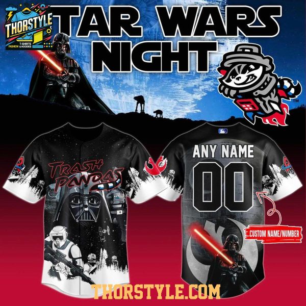 Rocket City Trash Pandas Star Wars Night 2026 Personalized Baseball Jersey