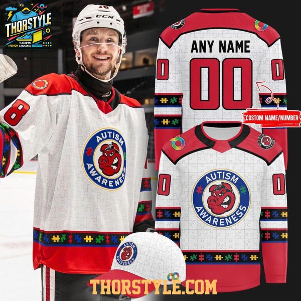 Rockford IceHogs 2026 Autism Awareness Night Personalized Hockey Jersey