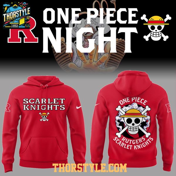 Rutgers Scarlet Knights One Piece Night 2026 Grand Line Hoodie T-Shirt