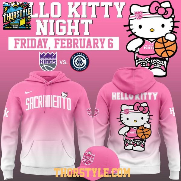 Sacramento Kings Hello Kitty Sanrio Game Night 2026 Hoodie T-Shirt