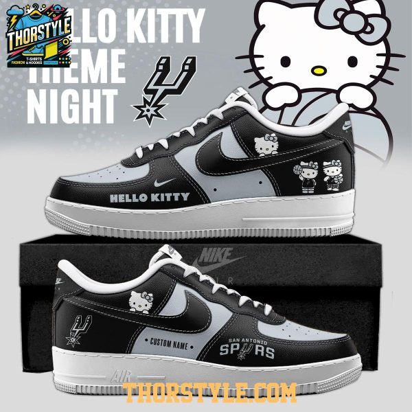 San Antonio Spurs Hello Kitty Night 2026 Sanrio Personalized Air Force 1 Shoes