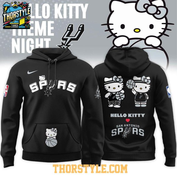 San Antonio Spurs x Hello Kitty Night 2026 NBA Game Hoodie Shirts