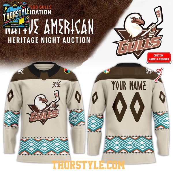 San Diego Gulls Foundation Native American Night 2026 Hockey Jersey