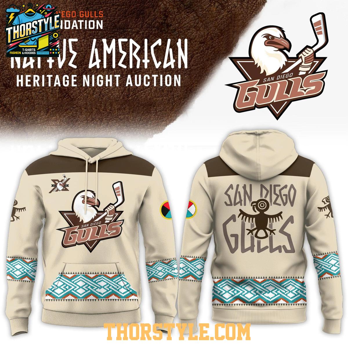 San Diego Gulls Foundation Native American Night Of Heritage Hoodie 2026 San Diego Gulls Foundation Native American Night Of Heritage Hoodie 2026