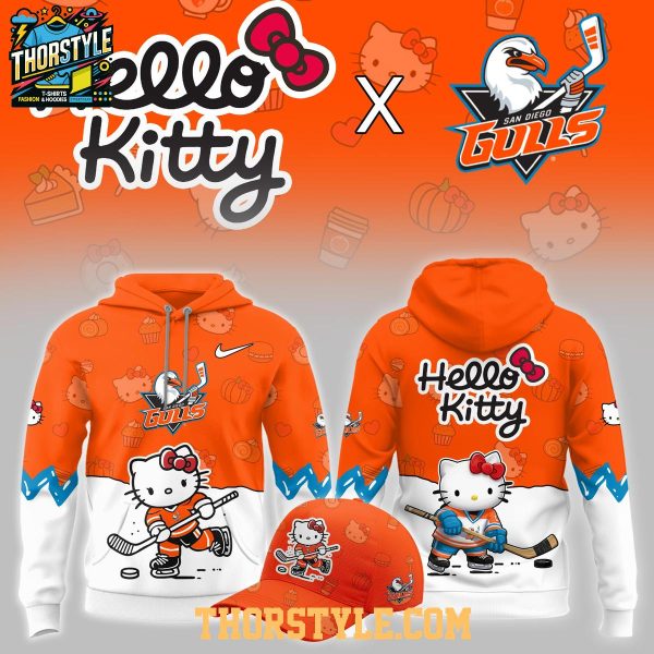 San Diego Gulls Hello Kitty Night 2026 LOve Hoodie T-Shirt