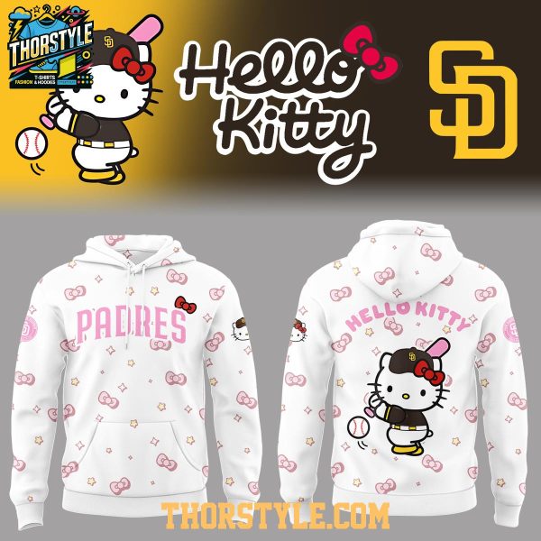 San Diego Padres x Hello Kitty 2026 Night Celebrate Hoodie T-Shirt