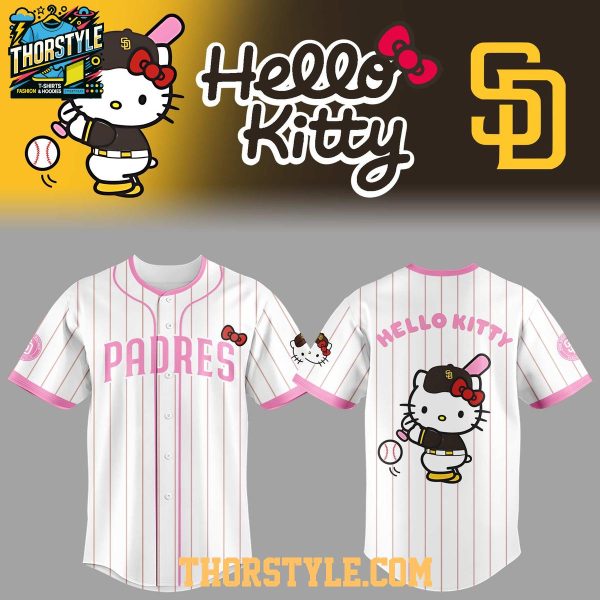 San Diego Padres x Hello Kitty 2026 Night Personalized Baseball Jersey