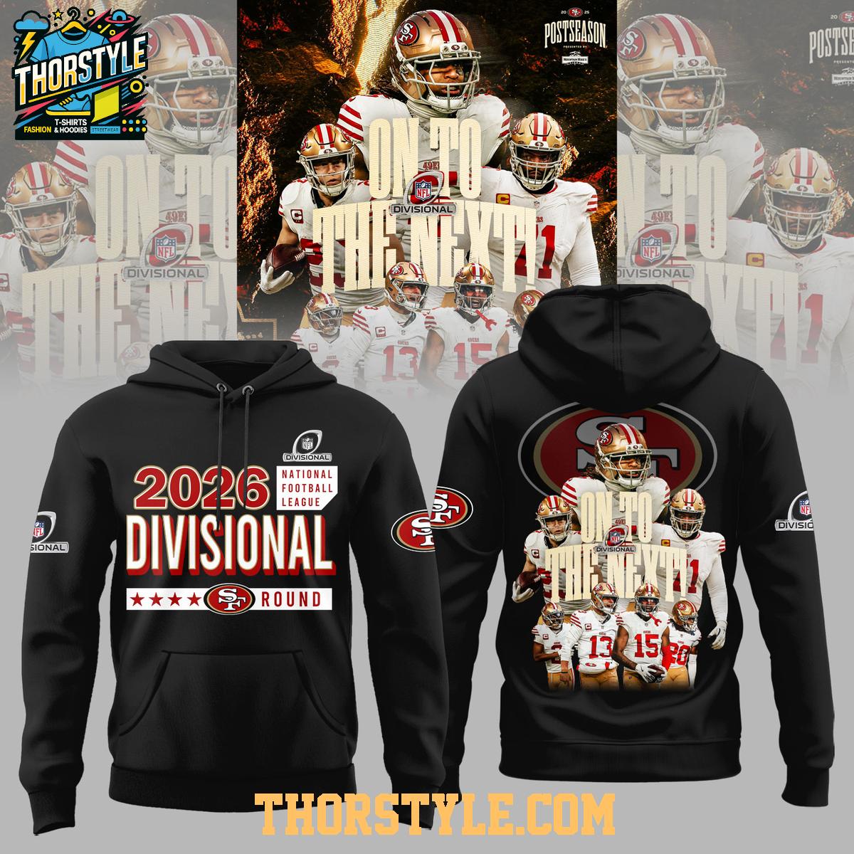 San Francisco 49ers 2026 Divisional Round NFL Hoodie T-Shirt San Francisco 49ers 2026 Divisional Round NFL Hoodie T-Shirt