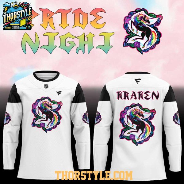Seattle Kraken Celebrate Pride Night 2026 Personalized Hockey Jersey