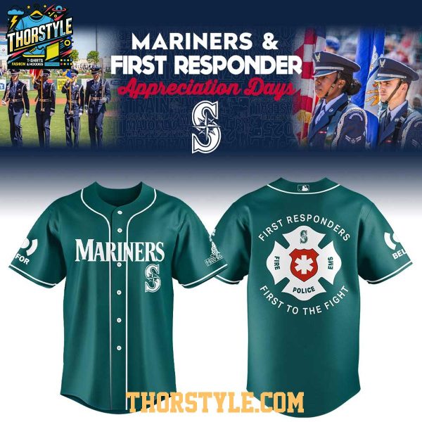 Seattle Mariners First Responders Day 2026 First To The Fight Baseball Jersey