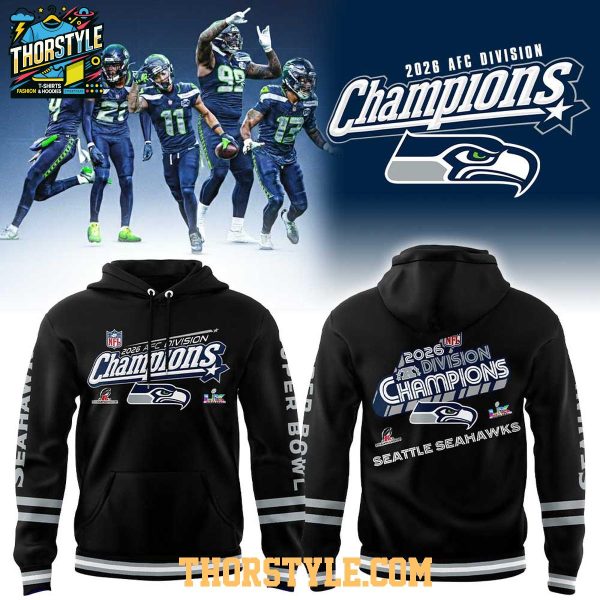 Seattle Seahawks 2026 AFC Division Champions Football Champs Hoodie T-Shirt