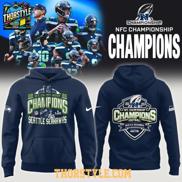 Seattle Seahawks NFC Champions 2026 Celebration Hoodie T-Shirt