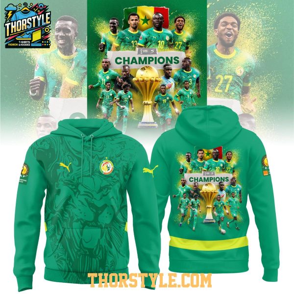 Senegal 2025 Africa Cup Of Nations AFCON Champions Hoodie T-Shirt