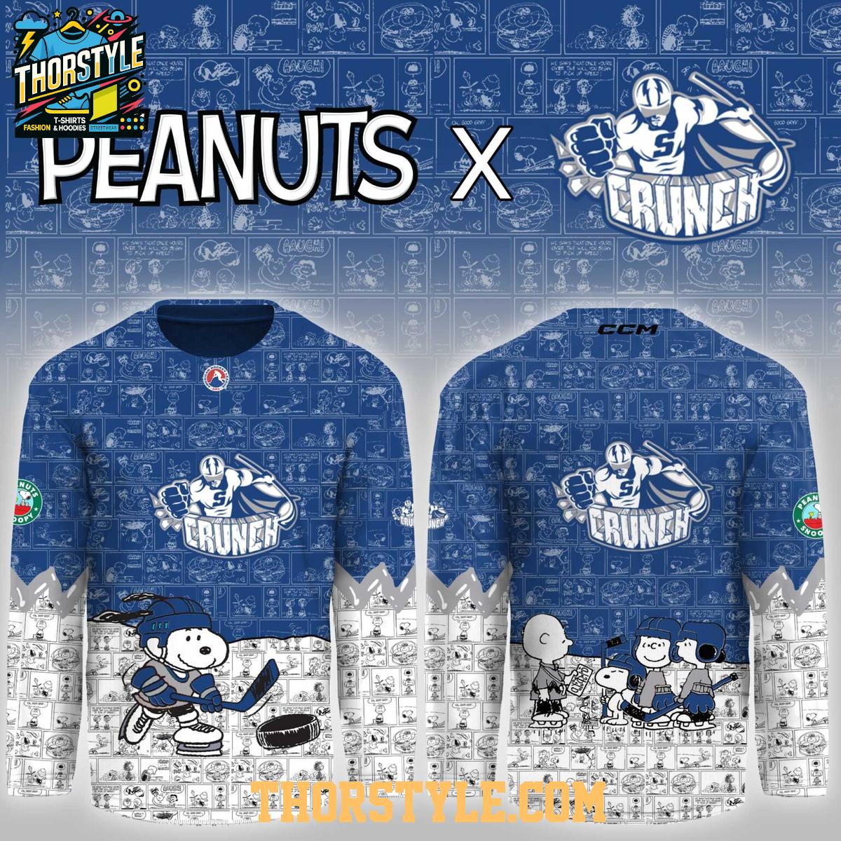 Syracuse Crunch Peanuts Night 2026 Snoopy Vibe Hockey Jersey Syracuse Crunch Peanuts Night 2026 Snoopy Vibe Hockey Jersey