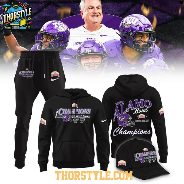 TCU Horned Frogs 2025 Valero Alamo Bowl Champions Hoodie T-Shirt