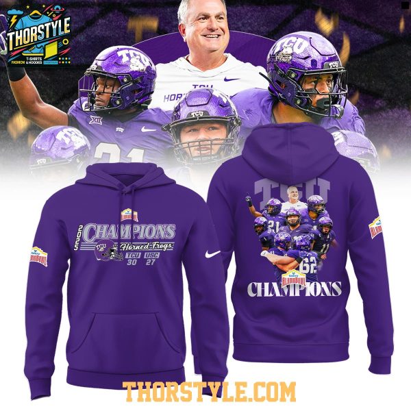 TCU Horned Frogs Valero Alamo Bowl Champions 2025 Football Hoodie T-Shirt