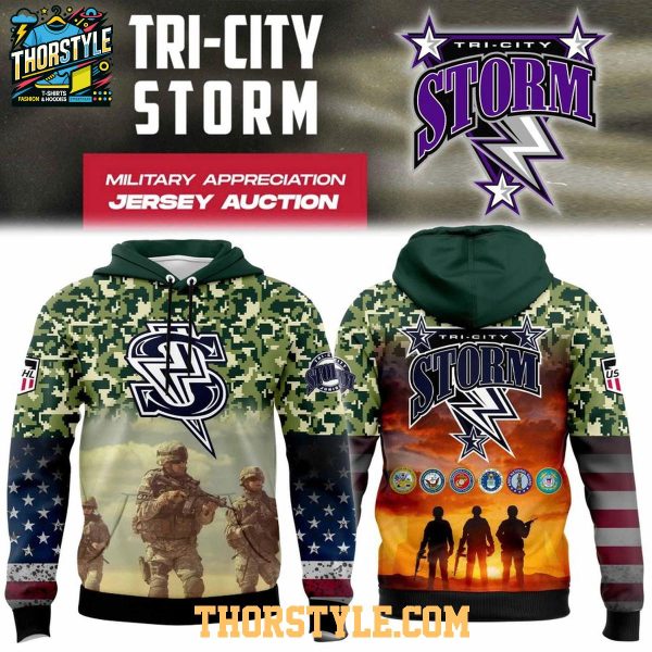 Tri-City Storm Military Appreciation Night 2026 Hoodie T-Shirt