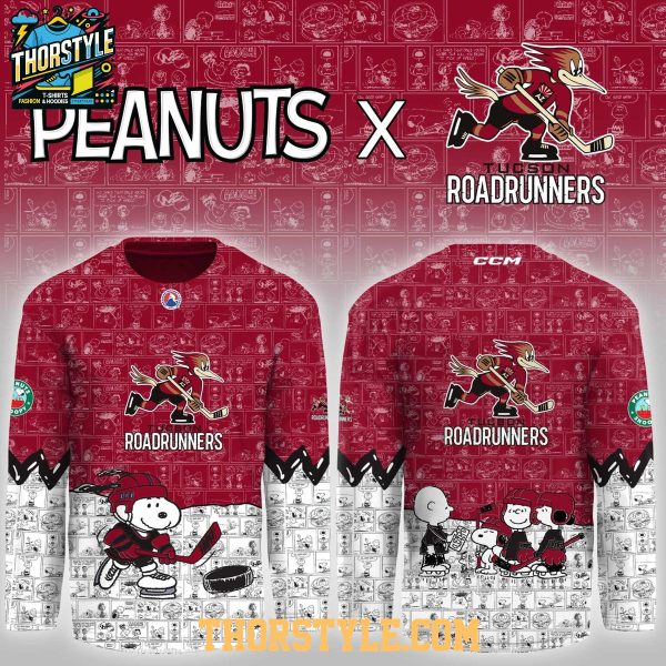Tucson Roadrunners Peanuts Night 2026 Snoopy Vibe Hockey Jersey
