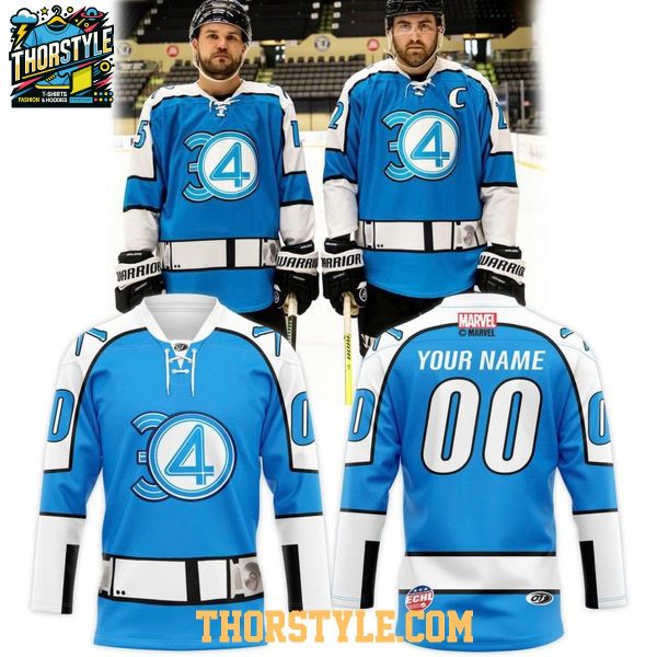 Wheeling Nailers Fantastic 4 Marvel 2026 Night Personalized Hockey Jersey