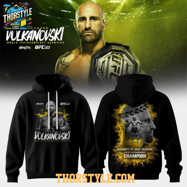 Alexander Volkanovski 2026 UFC 325 Featherweight Champion Hoodie Shirts
