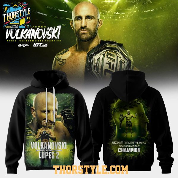 Alexander Volkanovski UFC 325 Featherweight Champion 2026 Hoodie T-Shirt