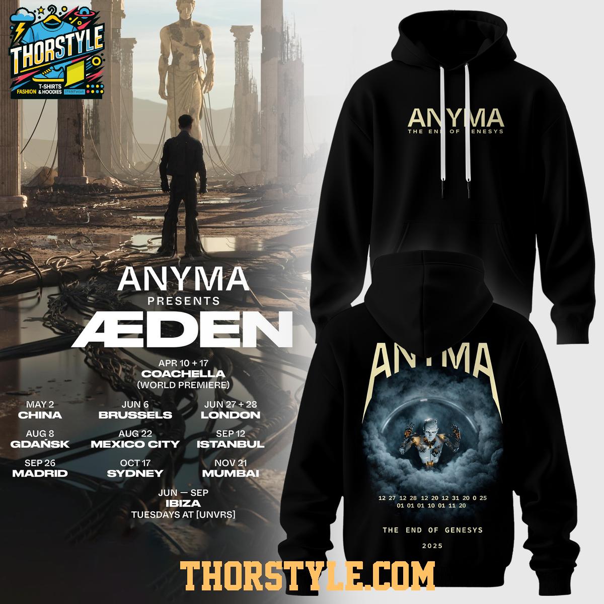 Anyma Sphere Las Vegas 2026 Show Eden Hoodie T-Shirt Anyma Sphere Las Vegas 2026 Show Eden Hoodie T-Shirt