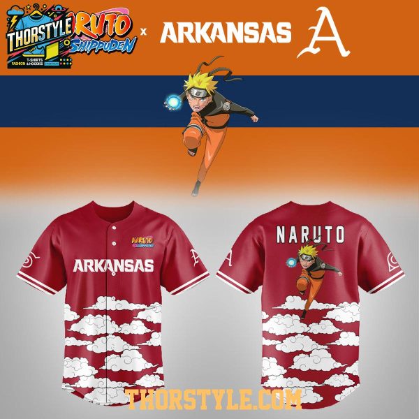 Arkansas Razorbacks Naruro Shippuden Night 2026 Baseball Jersey