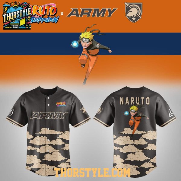 Army Black Knights Naruro Shippuden Night 2026 Baseball Jersey