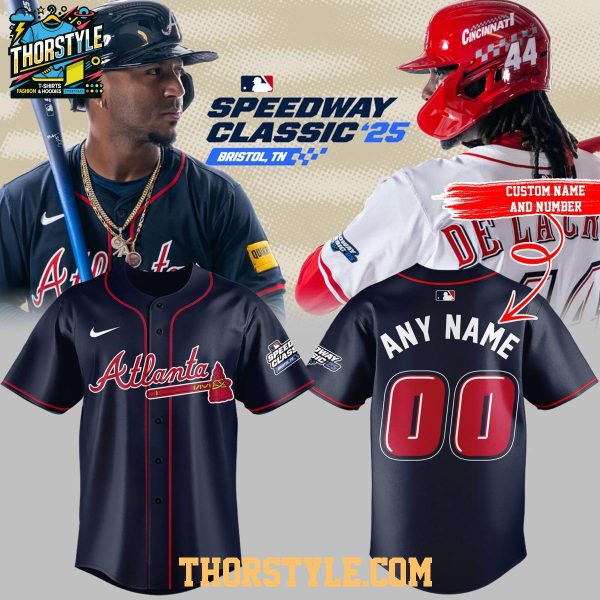 Atlanta Braves Speedway Classic ’25 Limited Speed 2026 Personalized Baseball Jersey