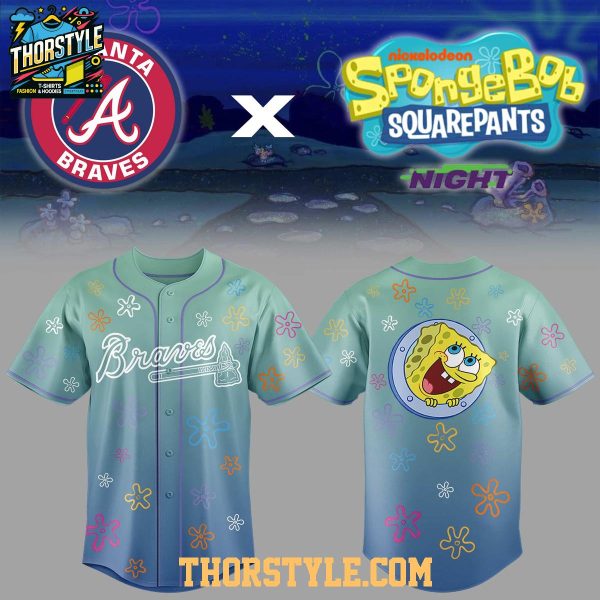 Atlanta Braves Spongebob Squarepants Night 2026 Baseball Jersey