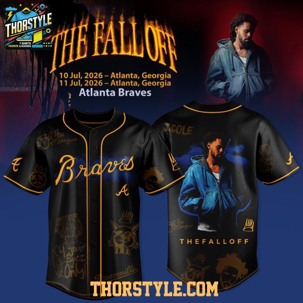 Atlanta Braves x J. Cole The Fall Off 2026 Tour Baseball Jersey