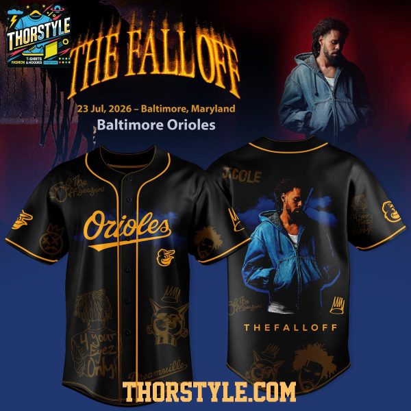 Baltimore Orioles x J. Cole The Fall Off 2026 Tour Baseball Jersey