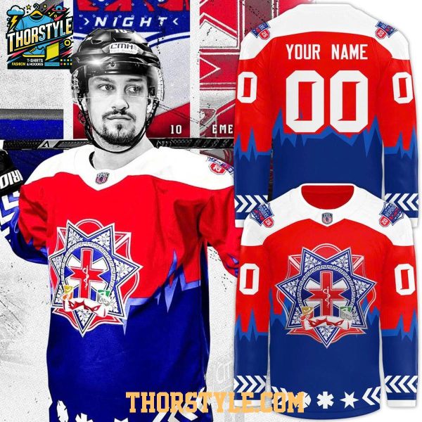 Binghamton Black Bears First Responders 2026 Night Personalized Hockey Jersey