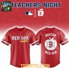 Boston Red Sox Teacher Appreciation Night 2026 Personalized Baseball Jersey